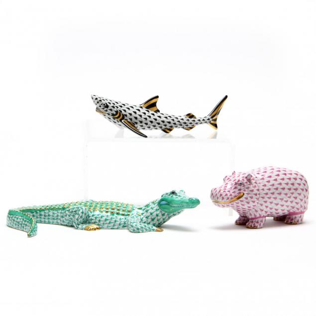 three-animals-herend-aquatic-series