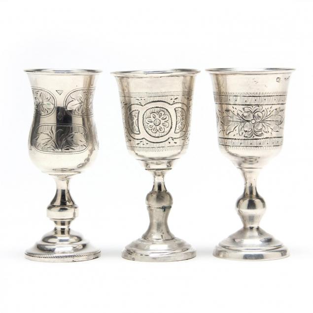 three-antique-russian-silver-kiddush-cups