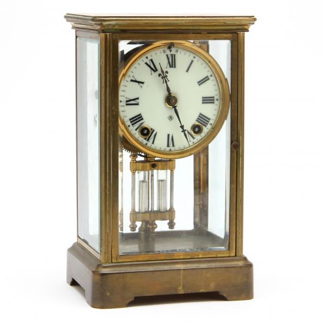 antique-ansonia-brass-mantel-clock