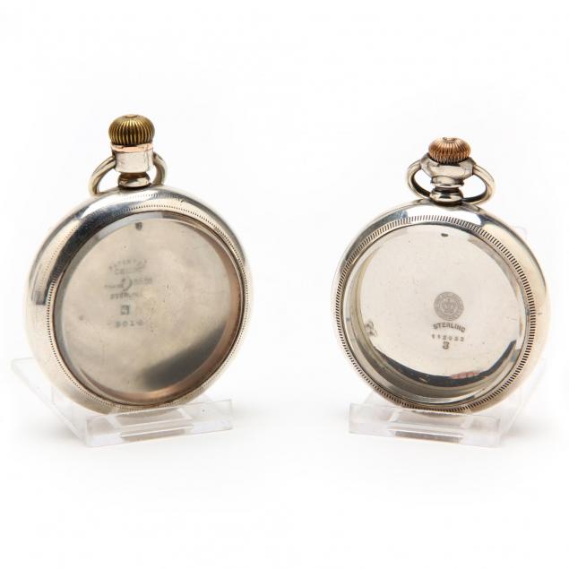 two-sterling-silver-pocket-watch-cases