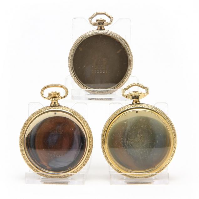 three-14kt-gold-filled-pocket-watch-cases
