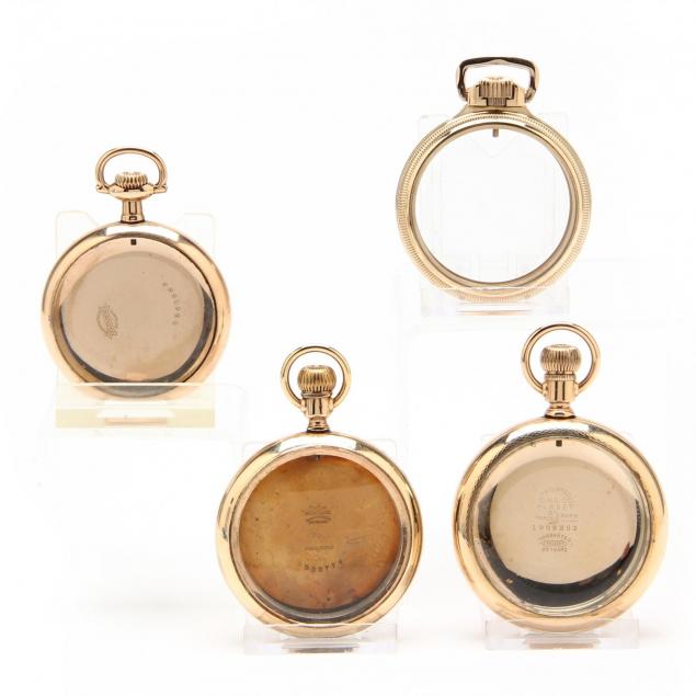 four-vintage-gold-filled-pocket-watch-cases