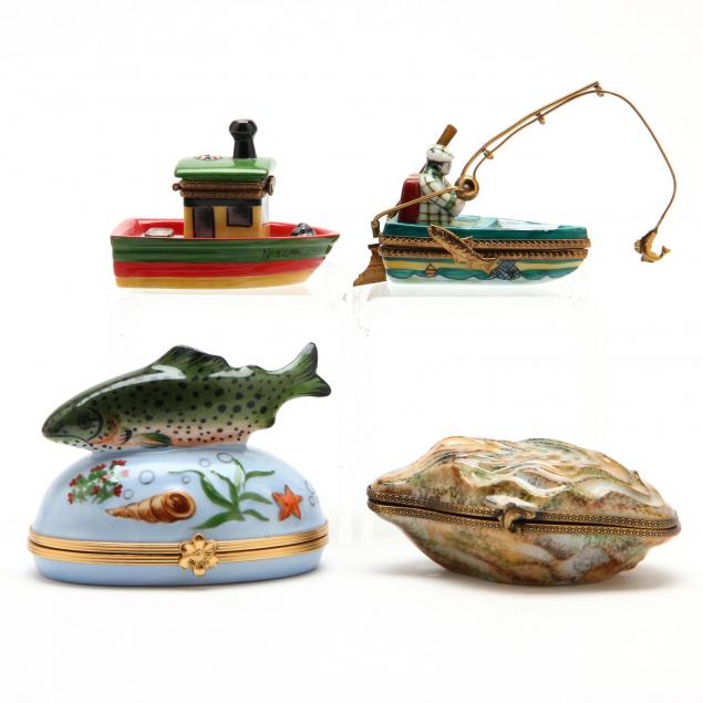 four-limoges-trinket-boxes