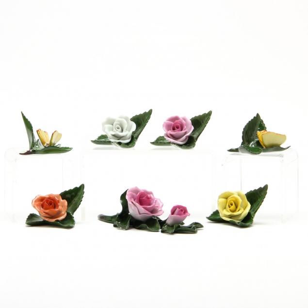 group-of-herend-porcelain-place-card-holders
