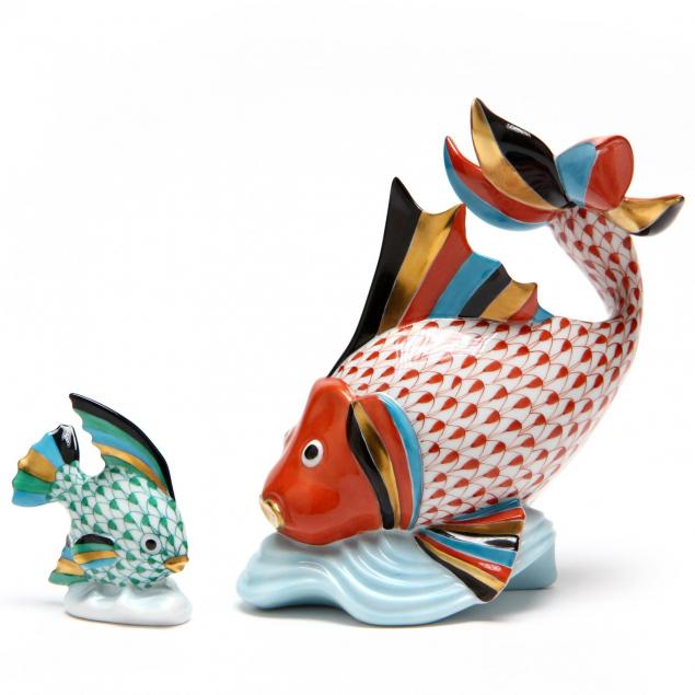 two-herend-fish-large-carp-15350-and-angel-fish