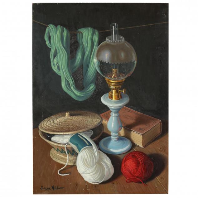 jesus-villar-spanish-b-1930-still-life-with-yarn