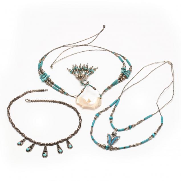 three-native-american-necklaces