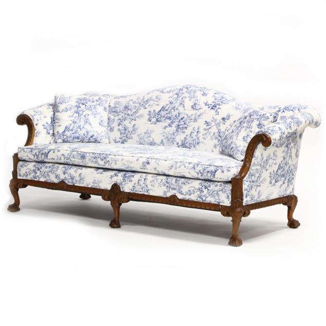 chippendale-style-camel-back-sofa