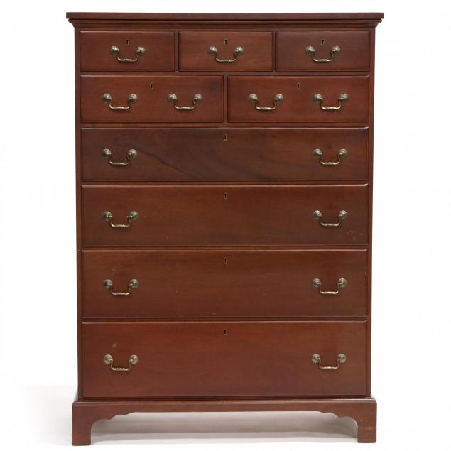 y-j-furniture-chippendale-style-tall-chest-of-drawers