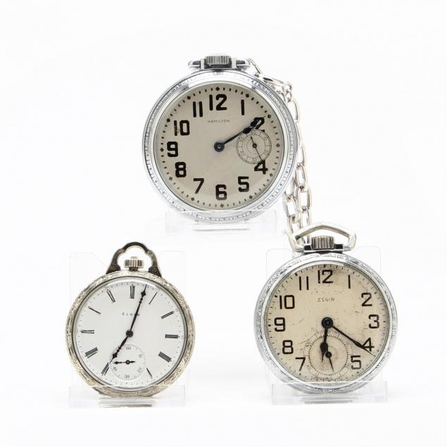three-vintage-silver-toned-pocket-watches
