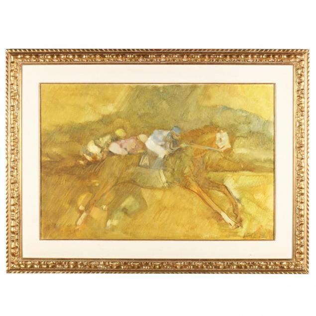 20th-century-painting-of-a-horserace