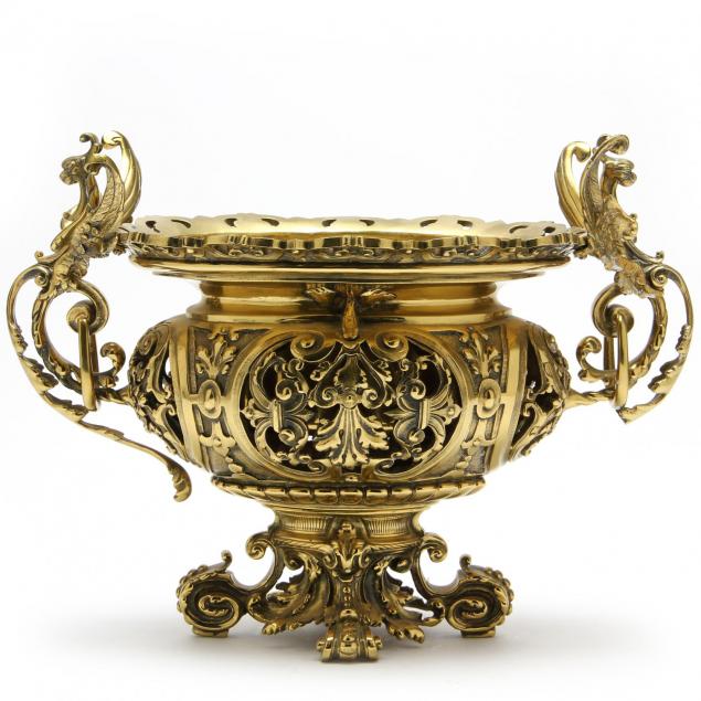 antique-cast-brass-jardiniere