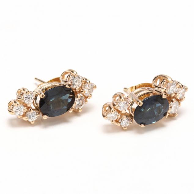 14kt-sapphire-and-diamond-earrings