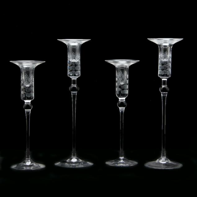 rosenthal-four-mid-century-graduated-candlesticks