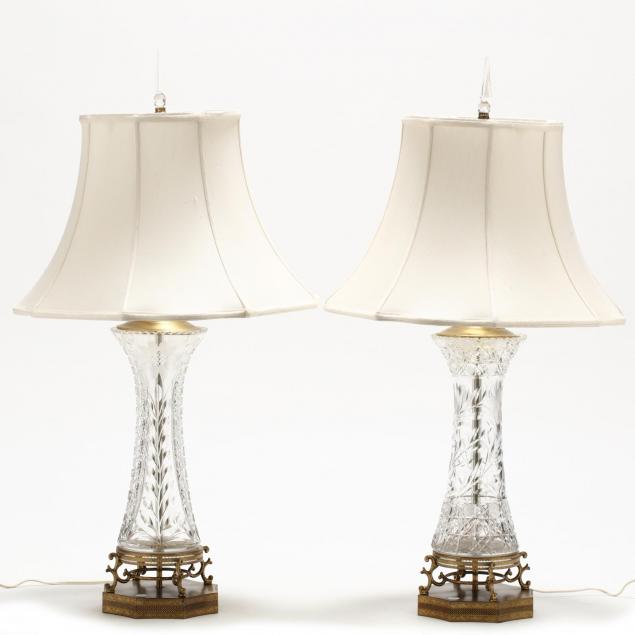 near-pair-of-vintage-cut-glass-table-lamps