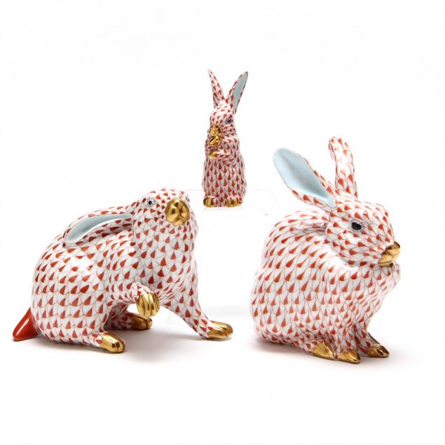 three-herend-rabbits