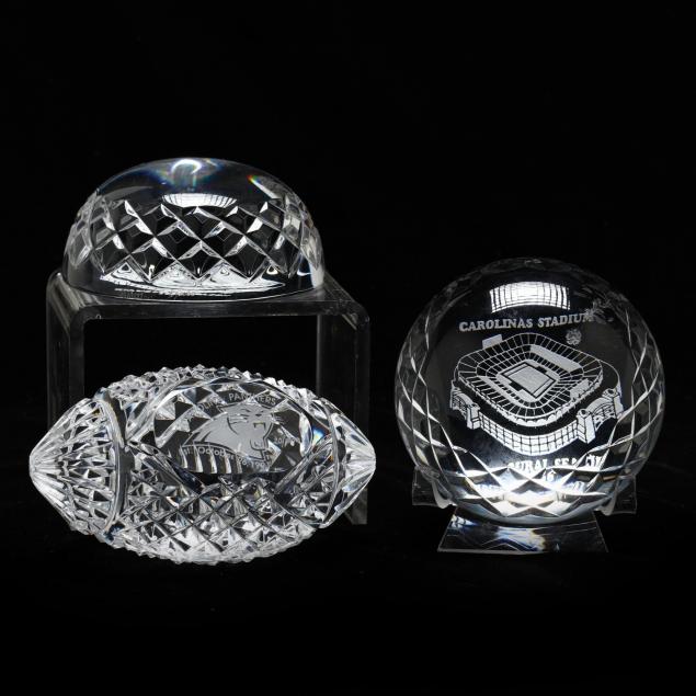 waterford-three-north-carolina-panthers-paperweights