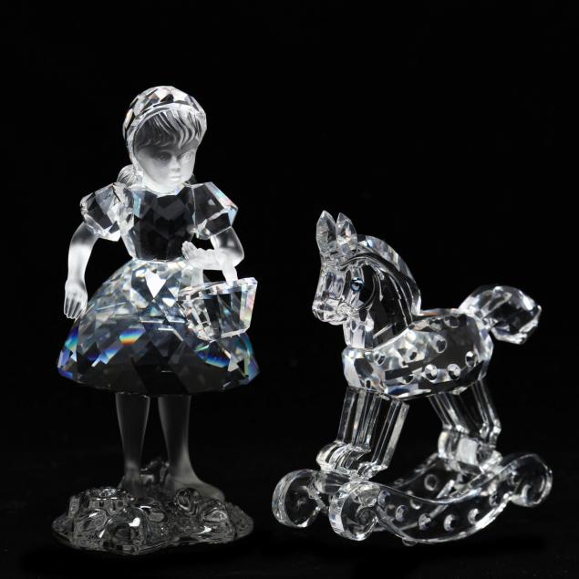 swarovski-two-childhood-crystal-figurines
