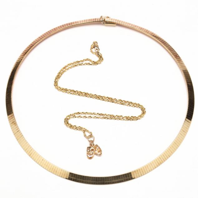 two-14kt-gold-necklaces