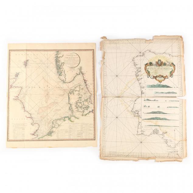two-18th-century-european-nautical-charts