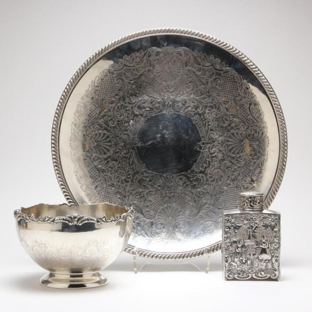 silverplate-tea-caddy-and-serving-bowl