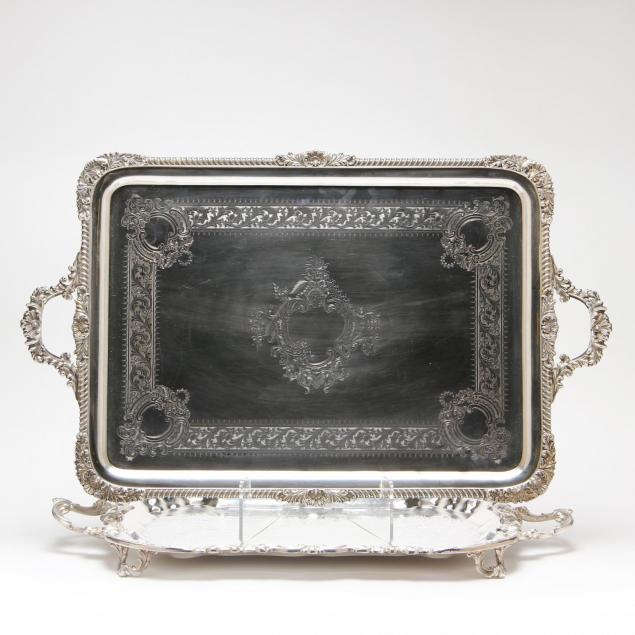 two-large-silverplate-serving-trays