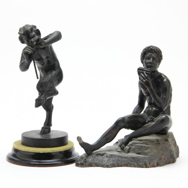 two-contemporary-sculptures-of-pan