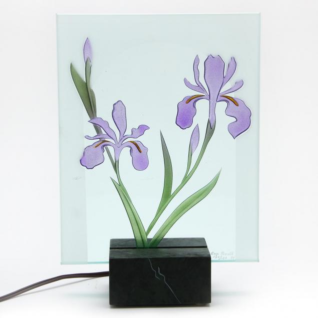 ann-booth-am-20th-century-lighted-iris-glass-panel