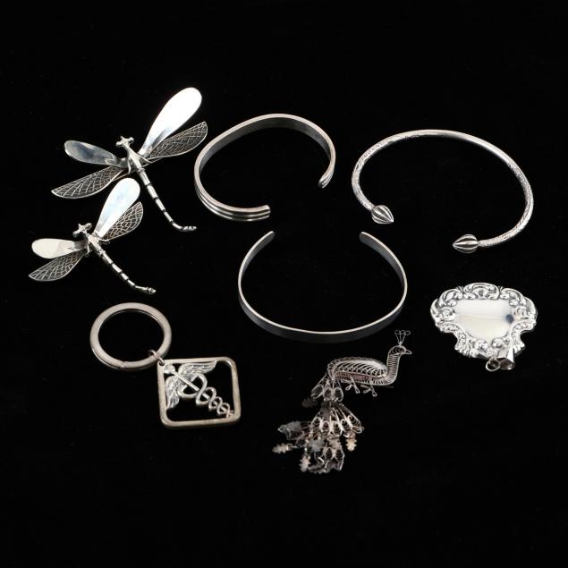 eight-pieces-of-sterling-silver-jewelry