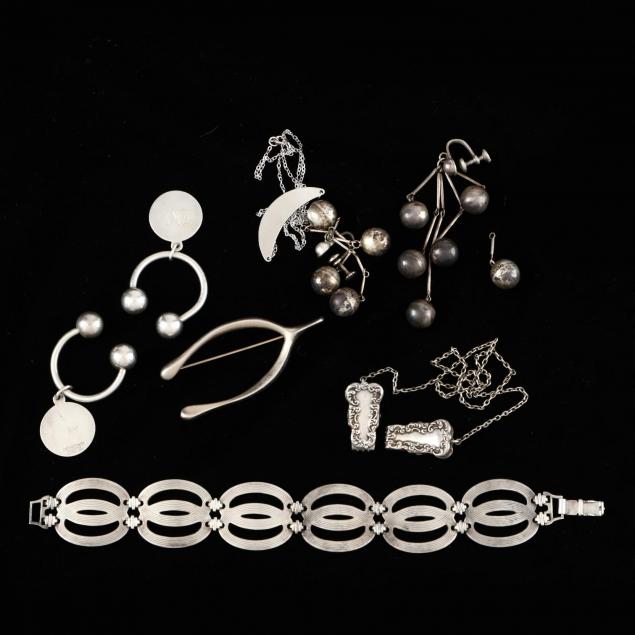 group-of-sterling-silver-jewelry