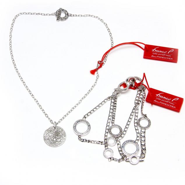 franco-pianegonda-silver-necklace-and-bracelet