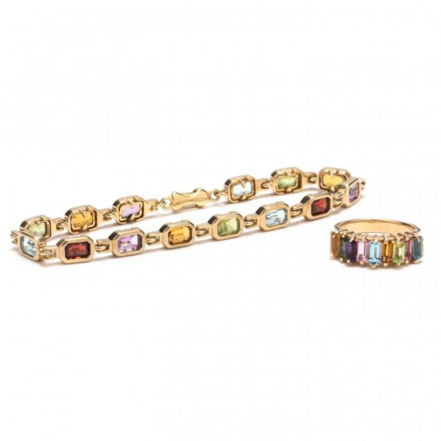 14kt-multi-gem-stone-bracelet-and-ring