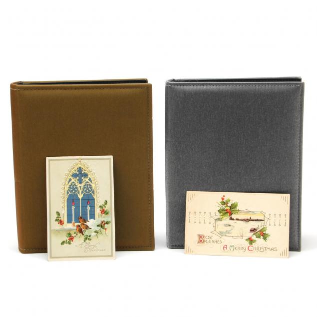 400-vintage-merry-christmas-postcards-two-albums