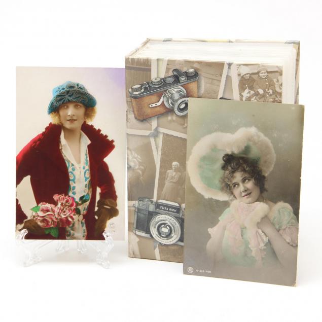 120-postcards-vintage-beautiful-women-album