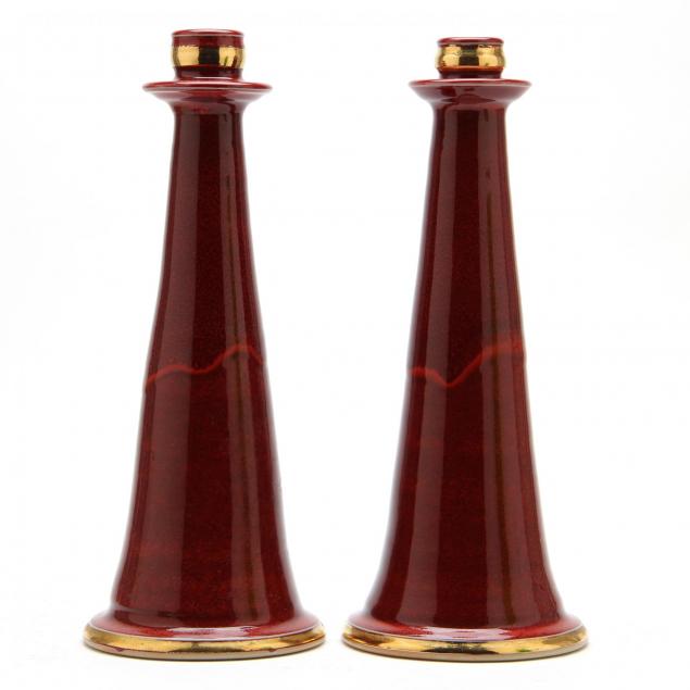 k-neilsen-nc-art-pottery-candlesticks