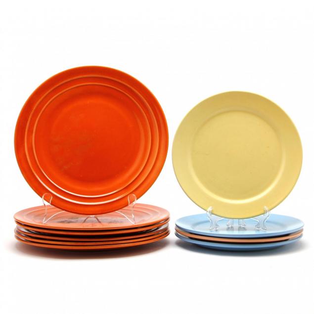 ten-assorted-modernist-dinner-plates