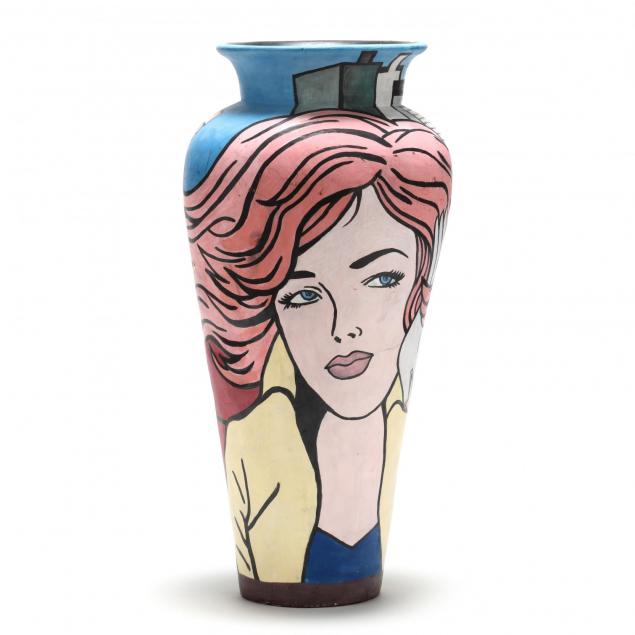 tall-art-pottery-vase-in-the-style-of-roy-lichtenstein