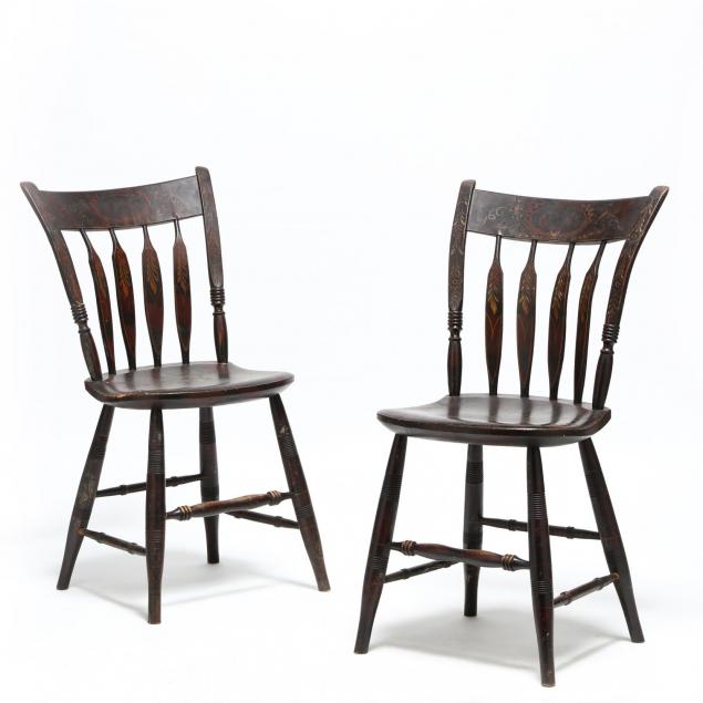 new-england-pair-of-paint-decorated-side-chairs