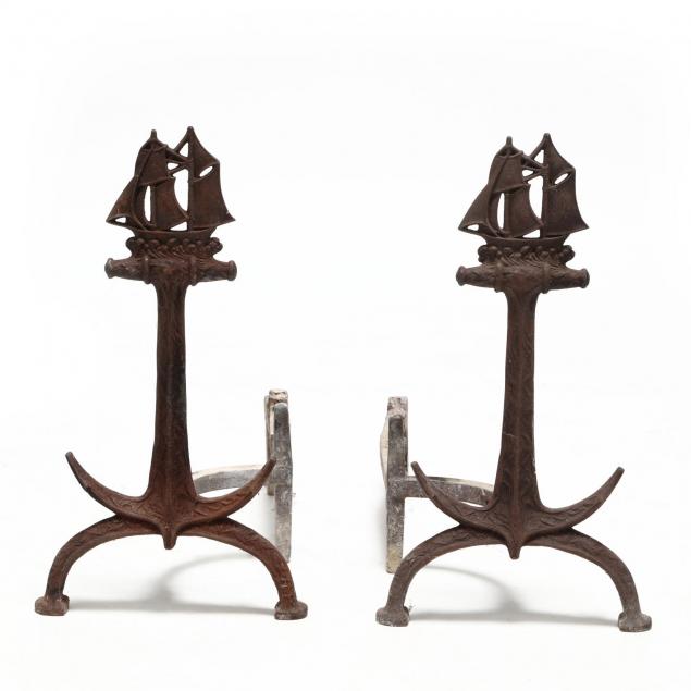 pair-of-nautical-andirons