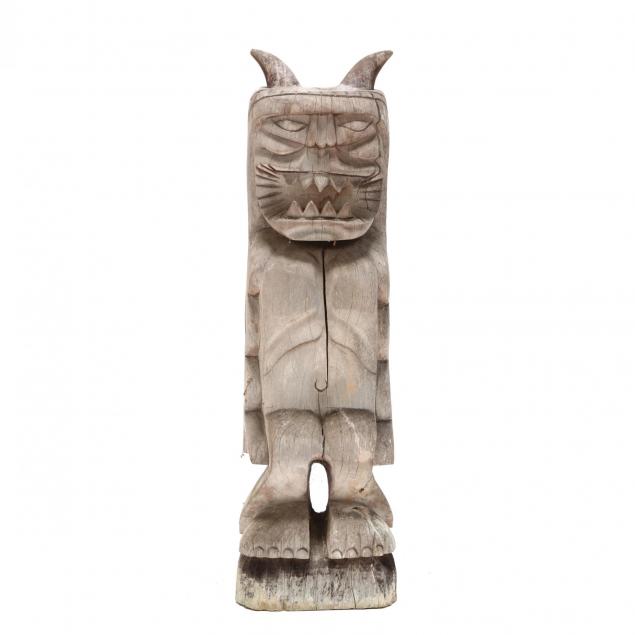 tribal-carved-totem-figure