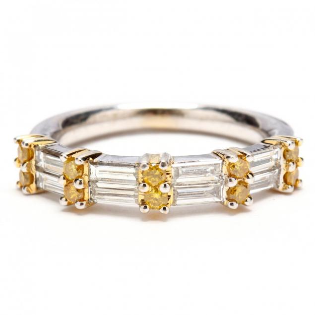 18kt-white-gold-diamond-and-fancy-yellow-diamond-band