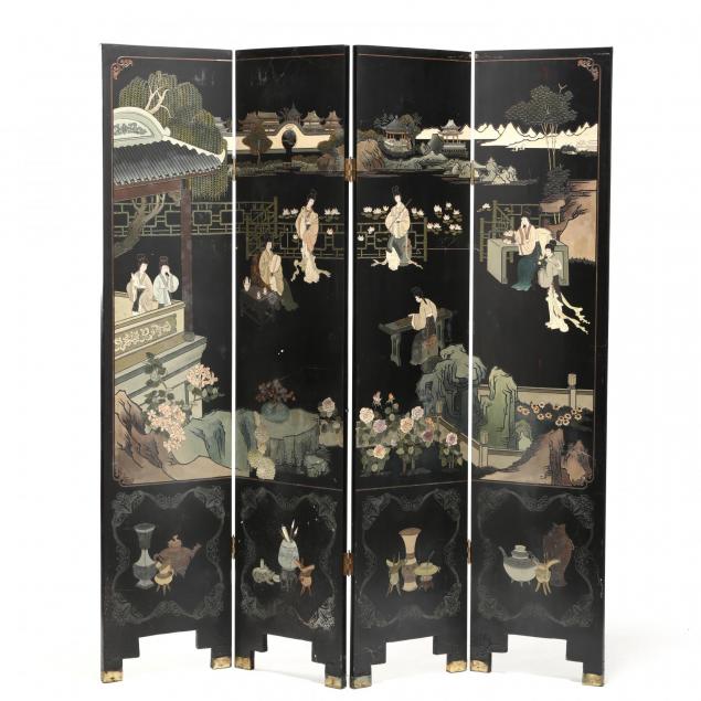 chinese-four-panel-lacquered-screen