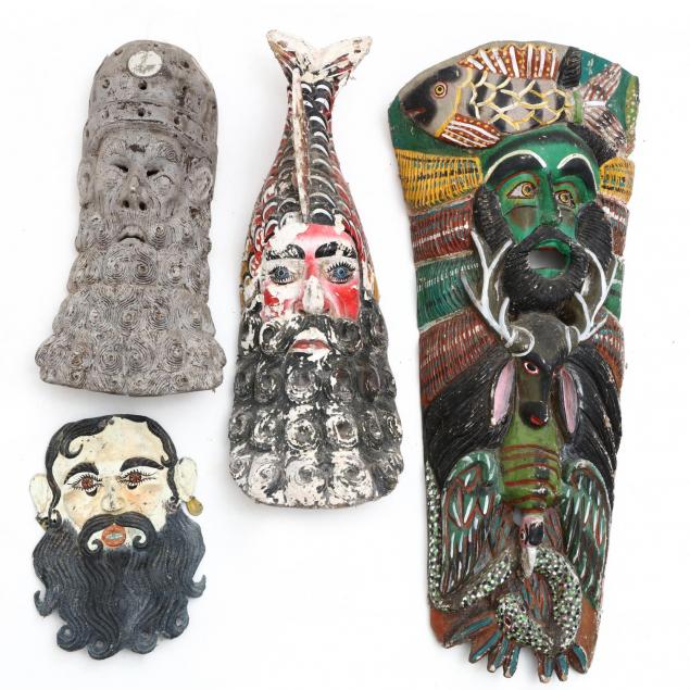 four-vintage-south-american-masks