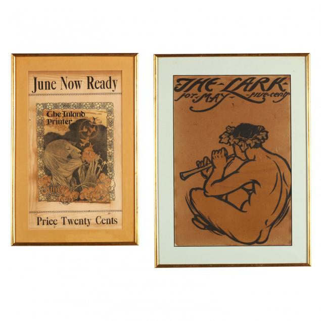 two-art-nouveau-literary-publication-prints-leyendecker-and-porter