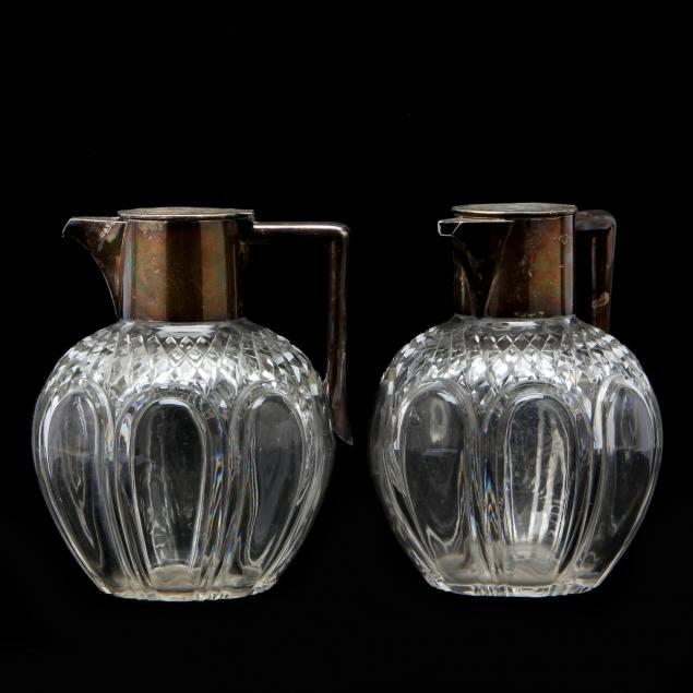 pair-of-victorian-silver-and-crystal-pitchers