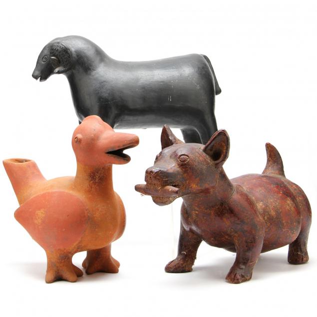 three-pottery-figures