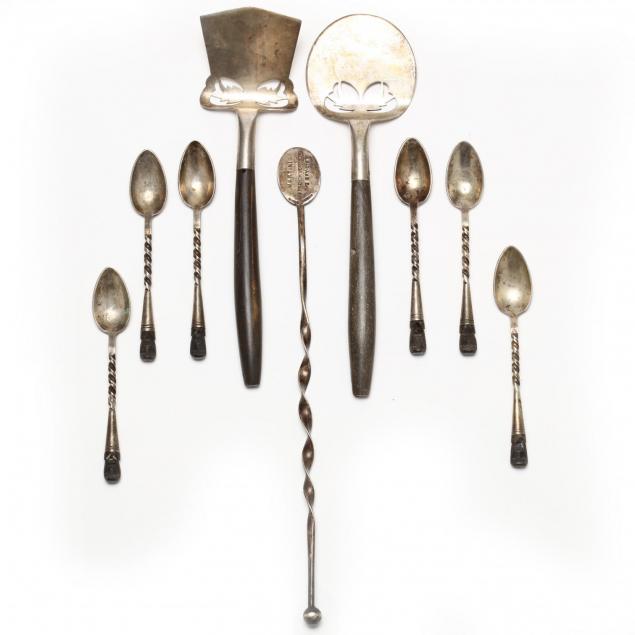 group-of-sterling-silver-serving-accessories