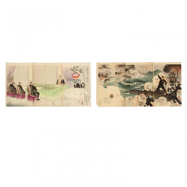 two-russo-japanese-war-print-triptychs-by-okura-koto