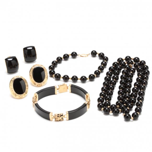 14kt-gold-and-onyx-grouping