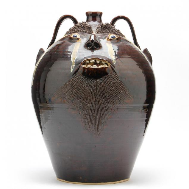 nc-folk-pottery-a-v-smith-large-face-jug